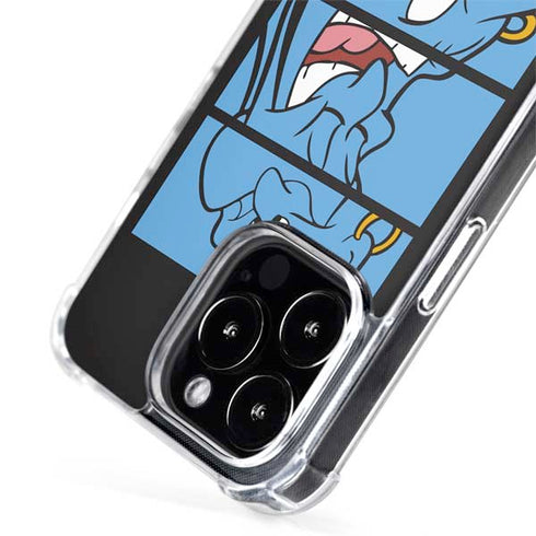 Disney Aladdin Genie Faces Grid iPhone 15 Pro MagSafe Case