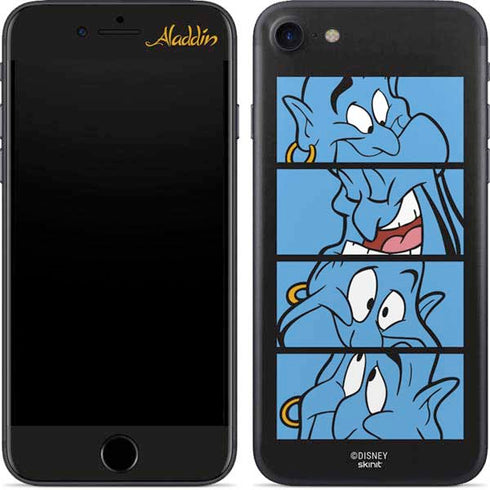 Disney Aladdin Genie Faces Grid iPhone 8 Skin