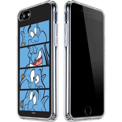 Disney Aladdin Genie Faces Grid iPhone SE (2nd & 3rd Gen) Clear Case