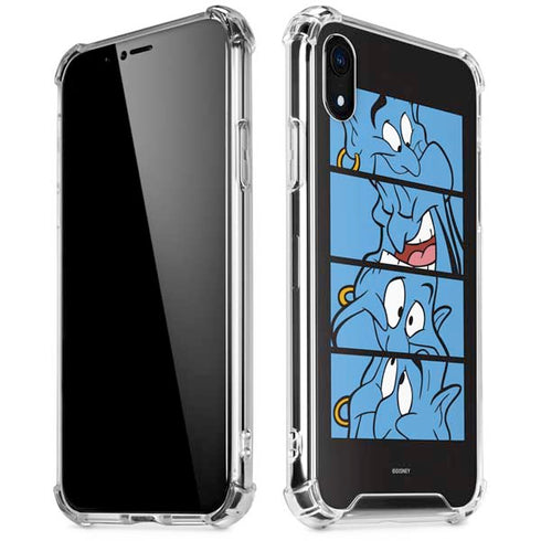 Disney Aladdin Genie Faces Grid iPhone XR Clear Case
