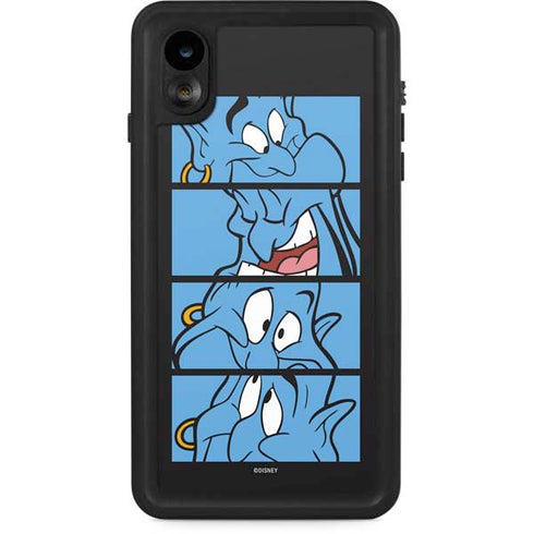 Disney Aladdin Genie Faces Grid iPhone XR Waterproof Case