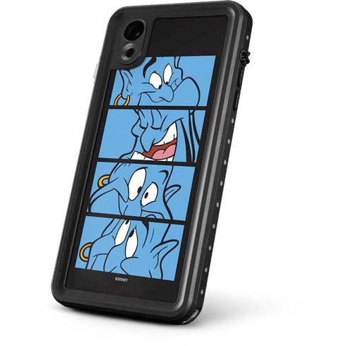 Disney Aladdin Genie Faces Grid iPhone XR Waterproof Case