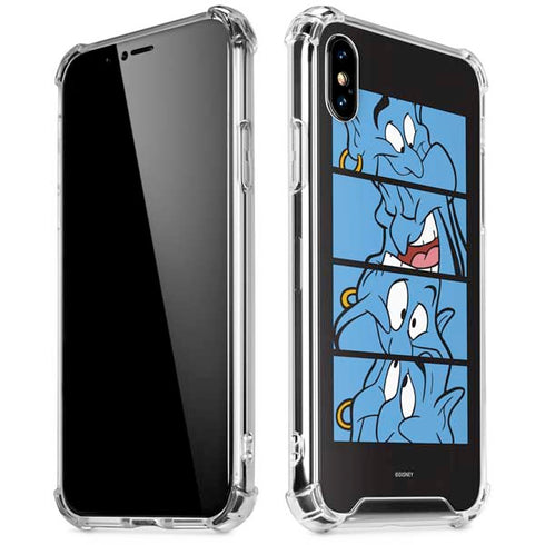Disney Aladdin Genie Faces Grid iPhone XS Max Clear Case