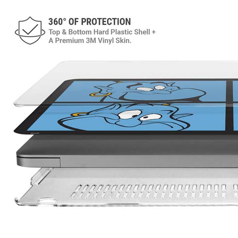 Disney Aladdin Genie Faces Grid MacBook Pro 16in (2021-25) Case plus Skin