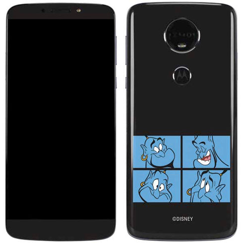 Disney Aladdin Genie Faces Grid Moto E5 Plus Skin