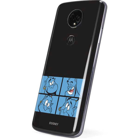 Disney Aladdin Genie Faces Grid Moto E5 Plus Skin