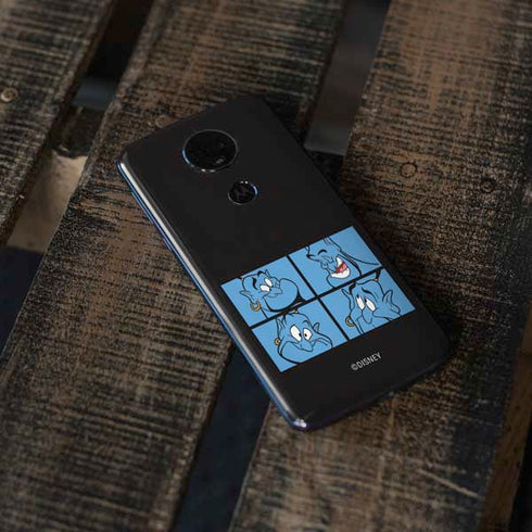 Disney Aladdin Genie Faces Grid Moto E5 Plus Skin