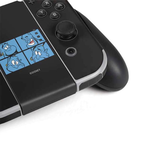 Disney Aladdin Genie Faces Grid Nintendo Switch OLED (2021) Skin