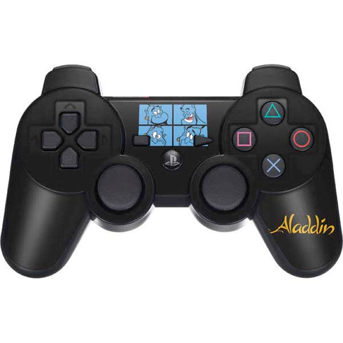 Disney Aladdin Genie Faces Grid PS3 Dual Shock wireless controller Skin