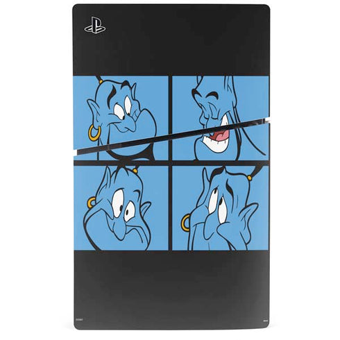Disney Aladdin Genie Faces Grid PS5 Slim Disk Bundle Skin