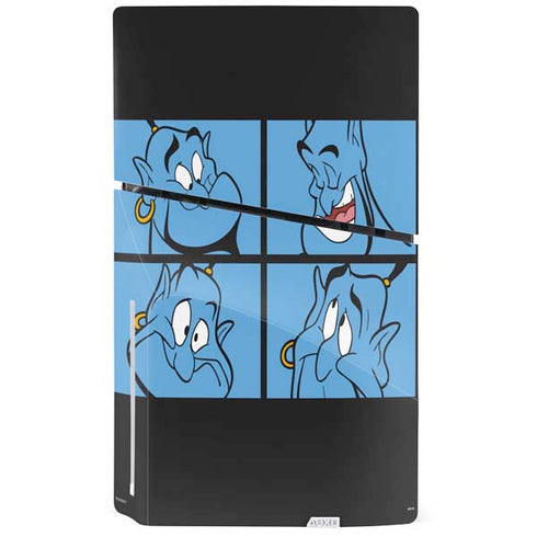 Disney Aladdin Genie Faces Grid PS5 Slim Disk Bundle Skin