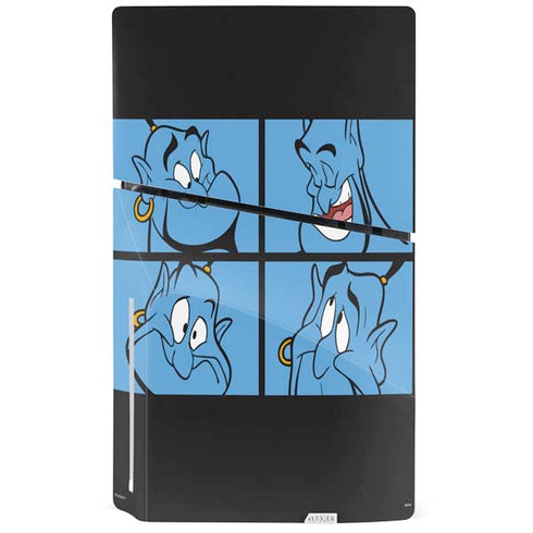 Disney Aladdin Genie Faces Grid PS5 Slim Disk Console Skin