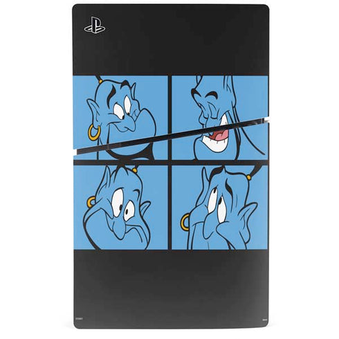 Disney Aladdin Genie Faces Grid PS5 Slim Digital Edition Bundle Skin