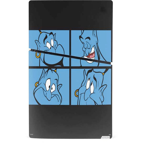 Disney Aladdin Genie Faces Grid PS5 Slim Digital Edition Console Skin
