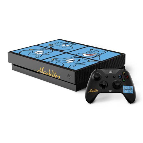 Disney Aladdin Genie Faces Grid Xbox One X Bundle Skin