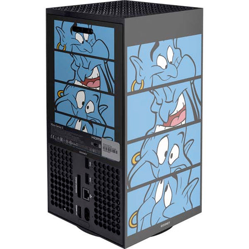 Disney Aladdin Genie Faces Grid Xbox Series X Console Skin