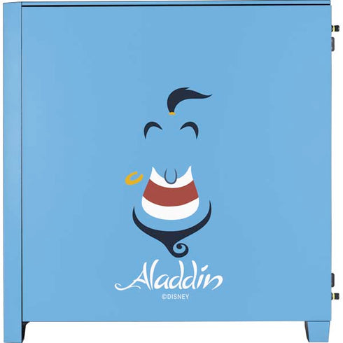 Disney Aladdin Genie Outline Art Corsair 4000D Tempered Glass Mid-Tower ATX Case Skin