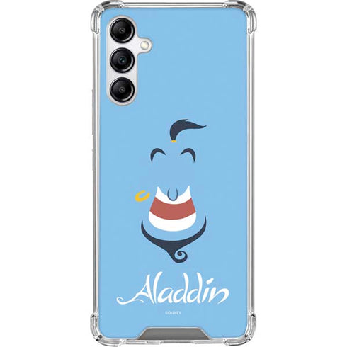 Disney Aladdin Genie Outline Art Galaxy A15 5G Clear Case