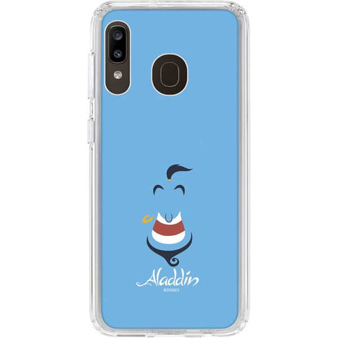 Disney Aladdin Genie Outline Art Galaxy A20 Clear Case