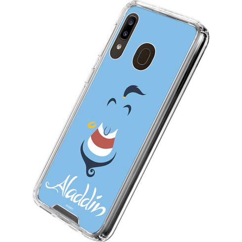 Disney Aladdin Genie Outline Art Galaxy A30 Clear Case
