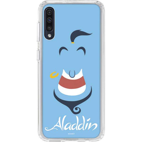 Disney Aladdin Genie Outline Art Galaxy A50 Clear Case