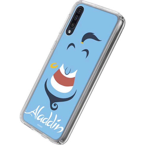 Disney Aladdin Genie Outline Art Galaxy A50 Clear Case