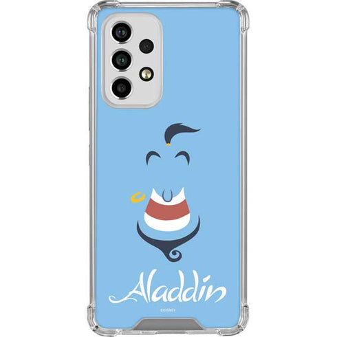 Disney Aladdin Genie Outline Art Galaxy A53 5G Clear Case