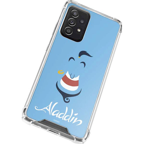 Disney Aladdin Genie Outline Art Galaxy A72 5G Clear Case