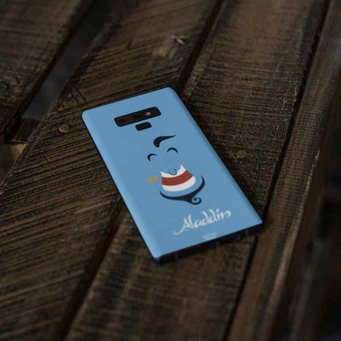 Disney Aladdin Genie Outline Art Galaxy Note 9 Skin