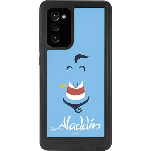 Disney Aladdin Genie Outline Art Galaxy Note20 5G Waterproof Case
