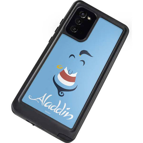 Disney Aladdin Genie Outline Art Galaxy Note20 5G Waterproof Case