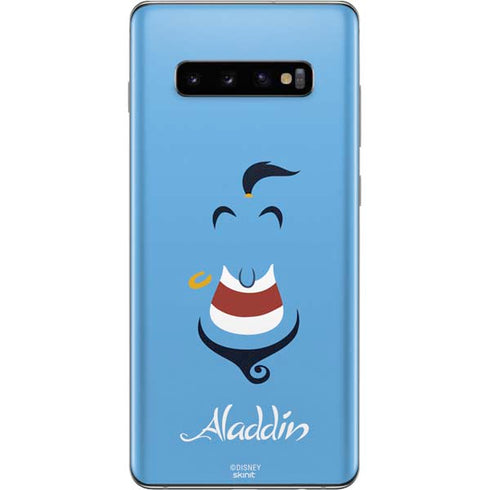Disney Aladdin Genie Outline Art Galaxy S10 Plus Skin