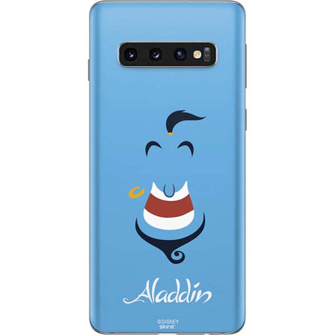 Disney Aladdin Genie Outline Art Galaxy S10 Skin