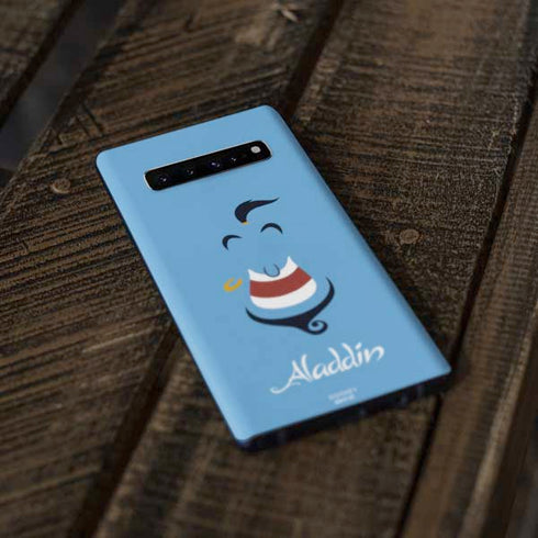 Disney Aladdin Genie Outline Art Galaxy S10 Skin