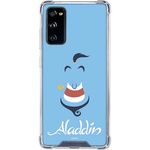 Disney Aladdin Genie Outline Art Galaxy S20 FE Clear Case