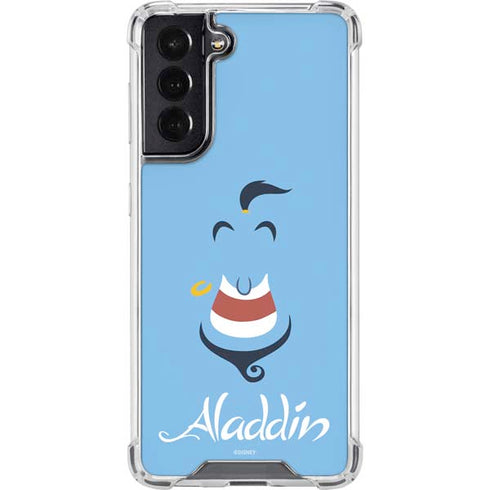 Disney Aladdin Genie Outline Art Galaxy S22 Clear Case