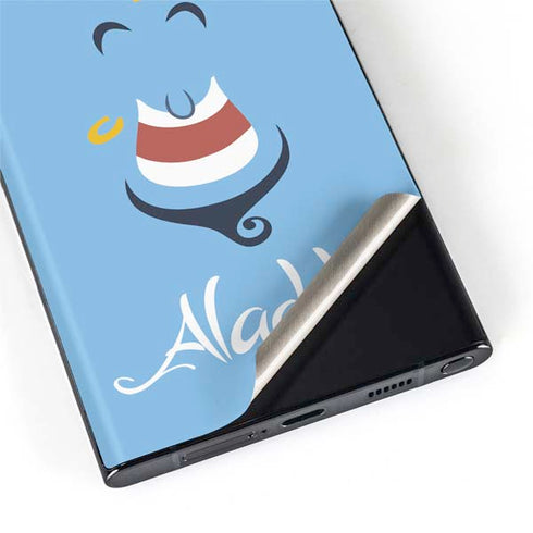 Disney Aladdin Genie Outline Art Galaxy S22 Ultra Skin