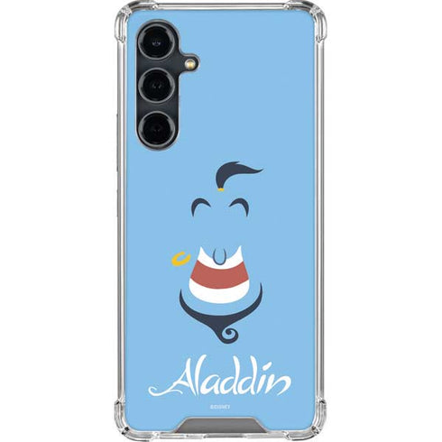 Disney Aladdin Genie Outline Art Galaxy S23 FE Clear Case