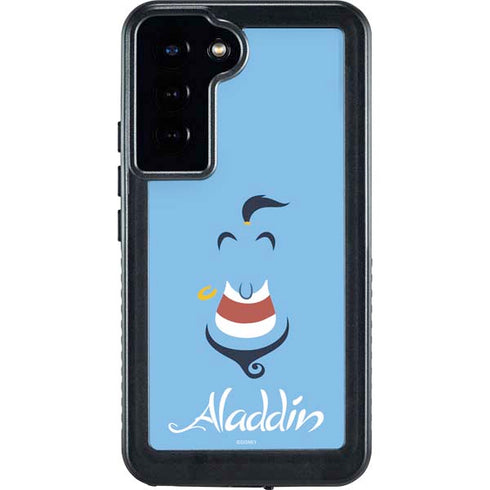 Disney Aladdin Genie Outline Art Galaxy S23 Plus Waterproof Case