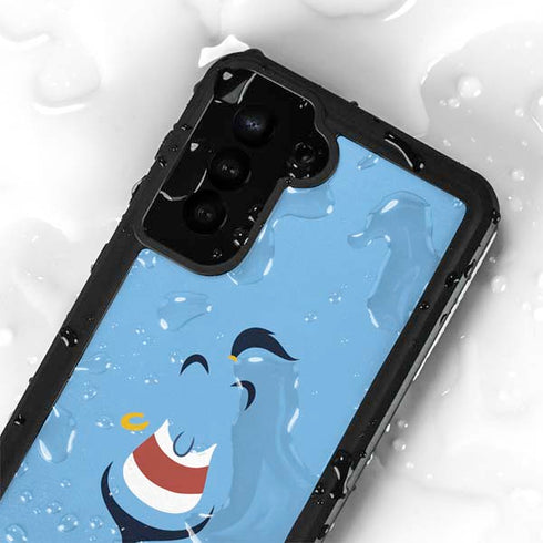 Disney Aladdin Genie Outline Art Galaxy S23 Plus Waterproof Case