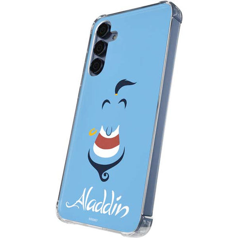 Disney Aladdin Genie Outline Art Galaxy S24 Clear Case