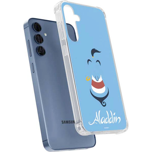 Disney Aladdin Genie Outline Art Galaxy S24 Clear Case