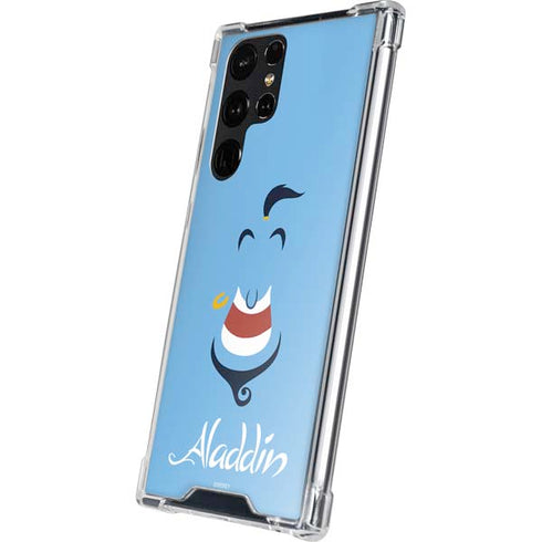 Disney Aladdin Genie Outline Art Galaxy S24 Ultra Clear Case