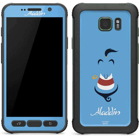 Disney Aladdin Genie Outline Art Galaxy S7 Active Skin