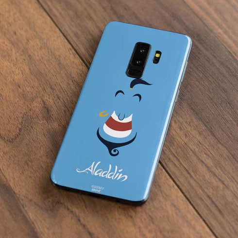 Disney Aladdin Genie Outline Art Galaxy S9 Plus Skin