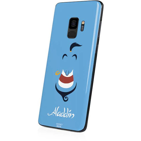 Disney Aladdin Genie Outline Art Galaxy S9 Skin