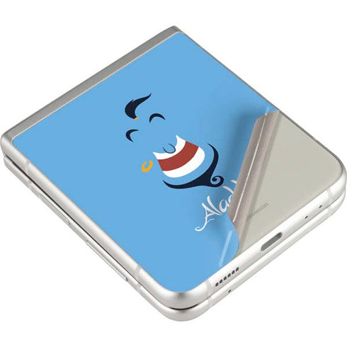 Disney Aladdin Genie Outline Art Galaxy Z Flip3 5G Skin