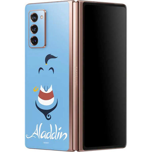 Disney Aladdin Genie Outline Art Galaxy Z Fold2 5G Skin