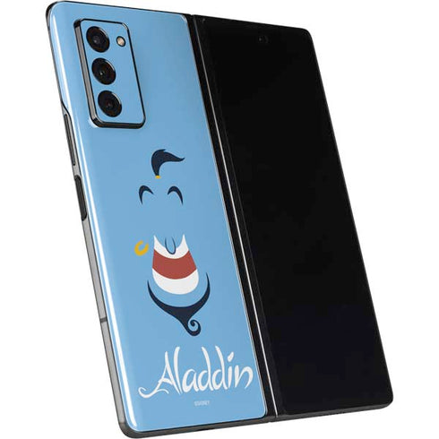 Disney Aladdin Genie Outline Art Galaxy Z Fold2 5G Skin