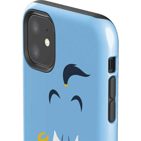 Disney Aladdin Genie Outline Art iPhone 11 Impact Case